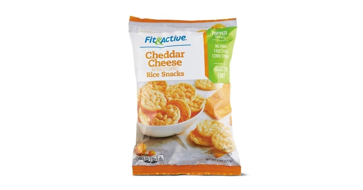 fit active cheddar rice snacks