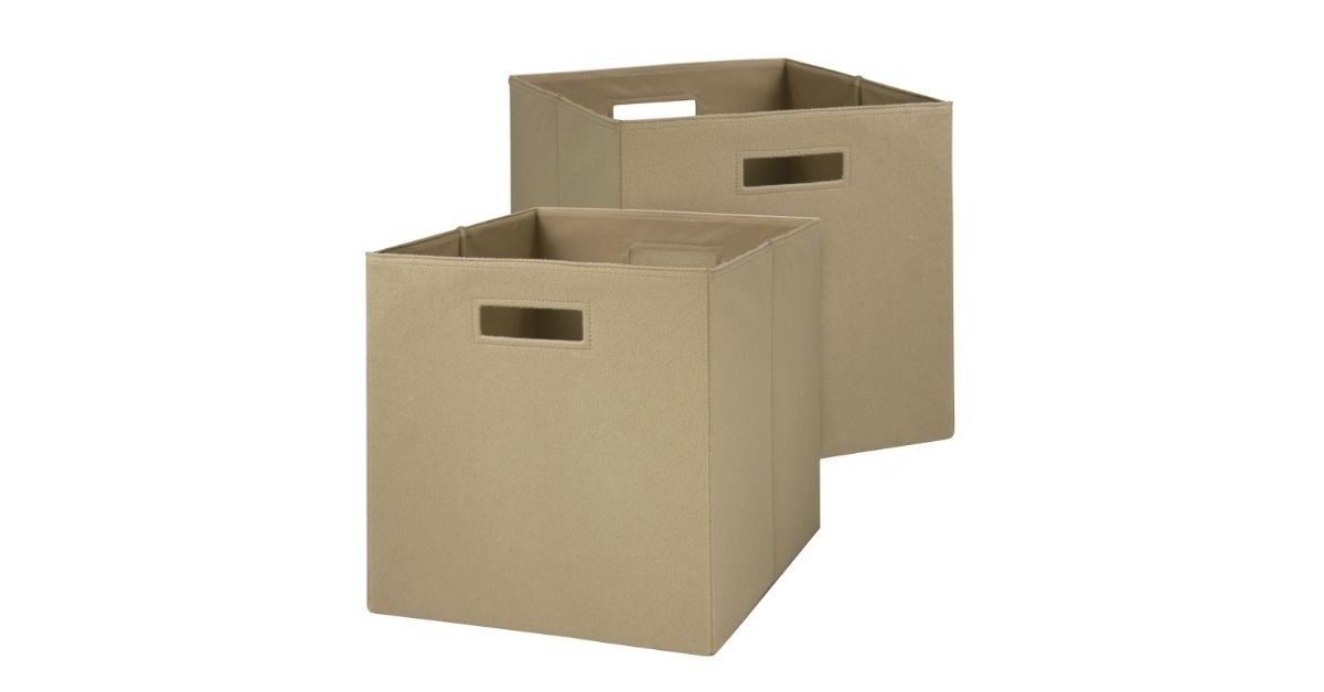 felt cube storage bins