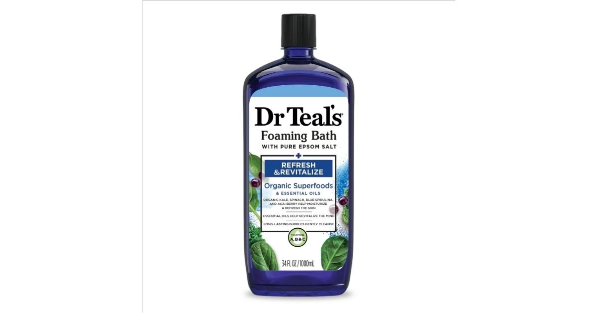 dr. teals refresh revitalize foaming bath