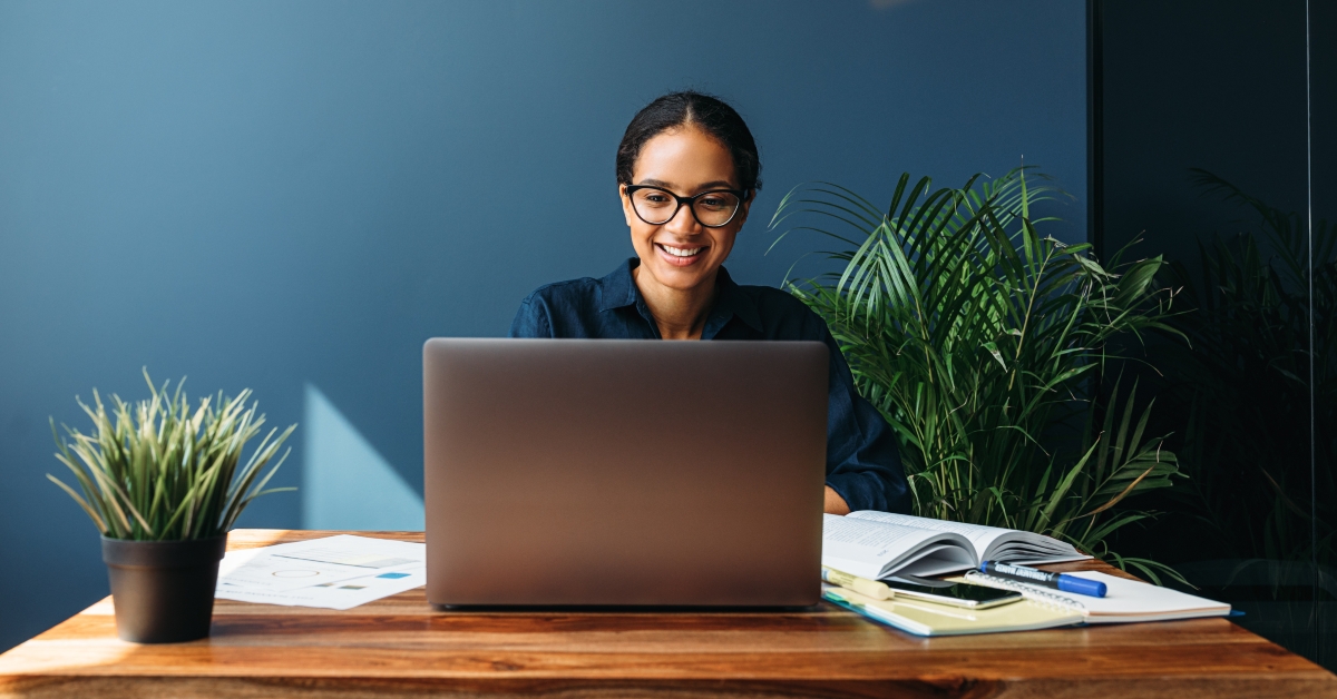 entrepreneur working on laptop