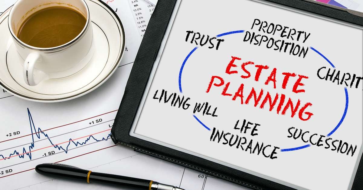 estate planning concept on tablet pc