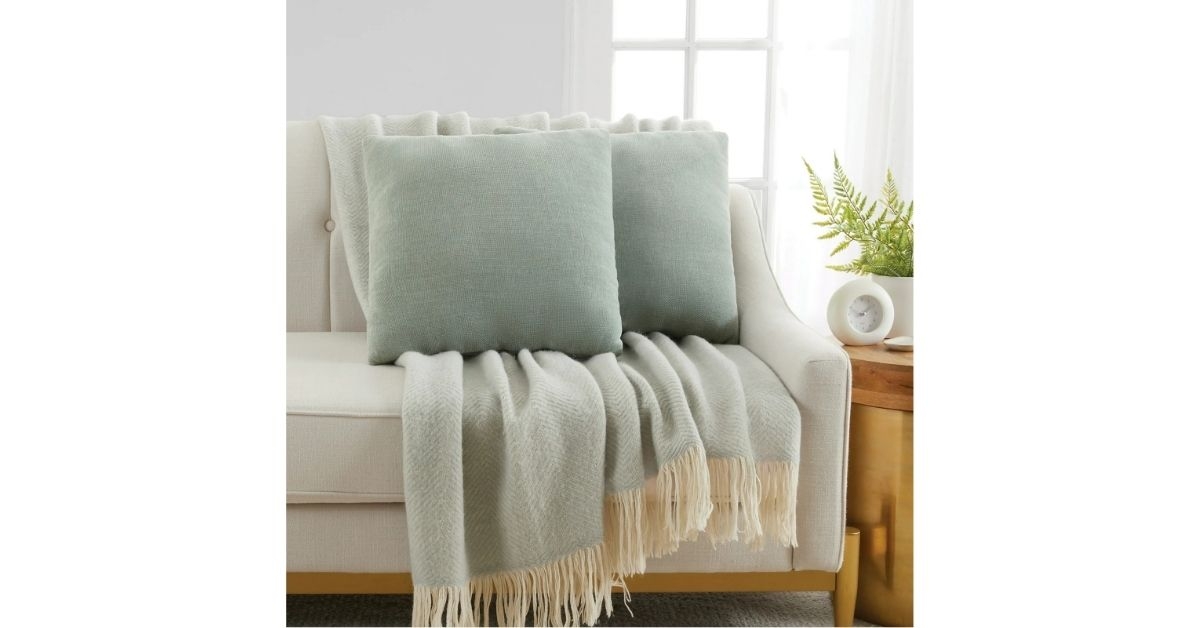 chenille decorative pillow set