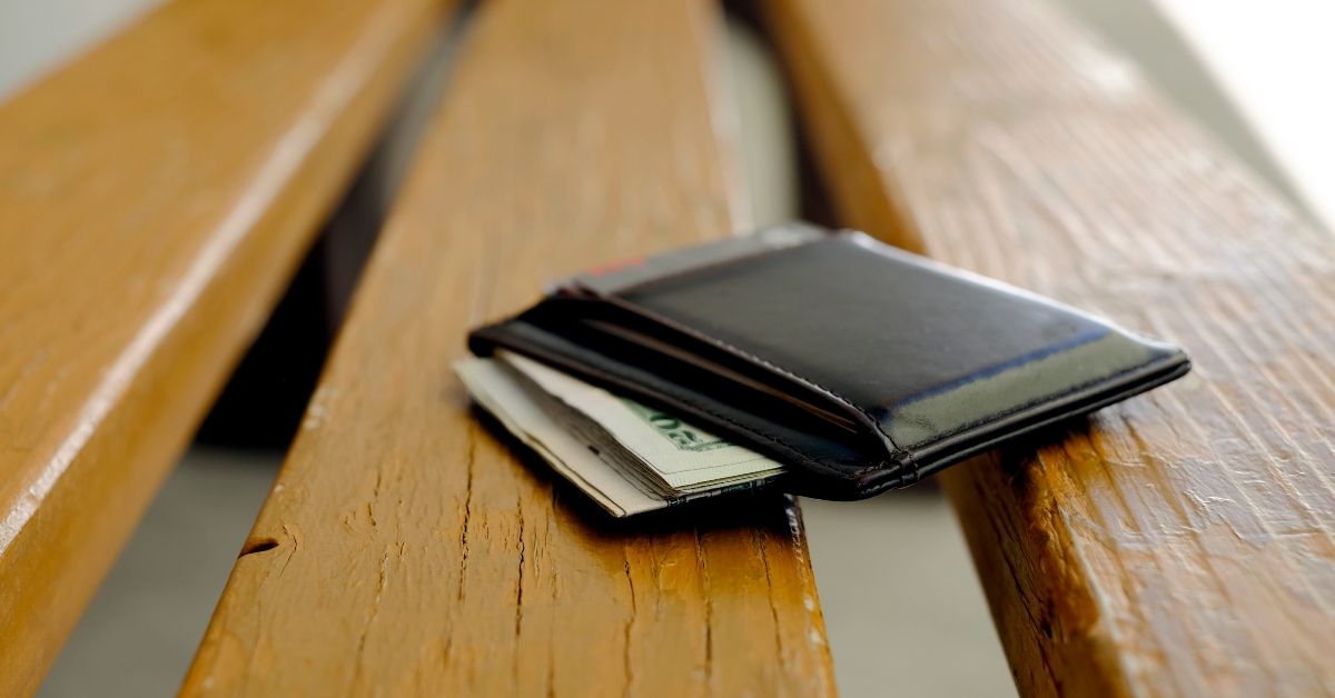 Lost Wallet with Cash on Bench Seat