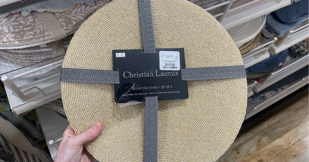christian lacroix beaded placemats