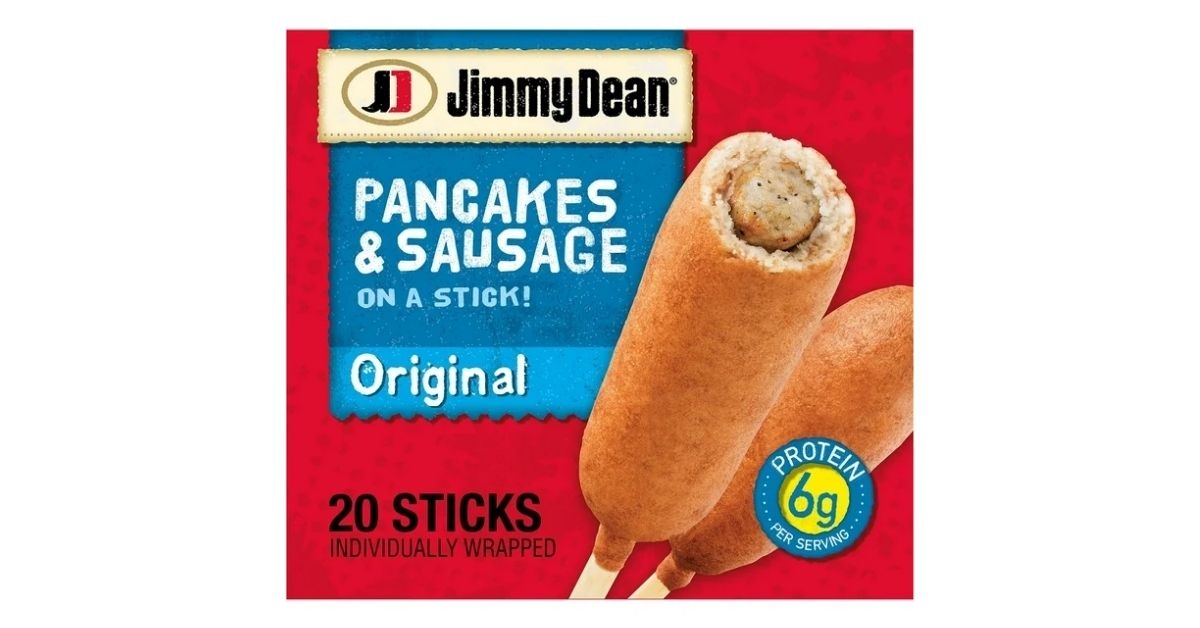 pancake and sausage on a stick