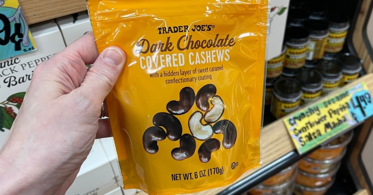 dark chocolate covered cashews