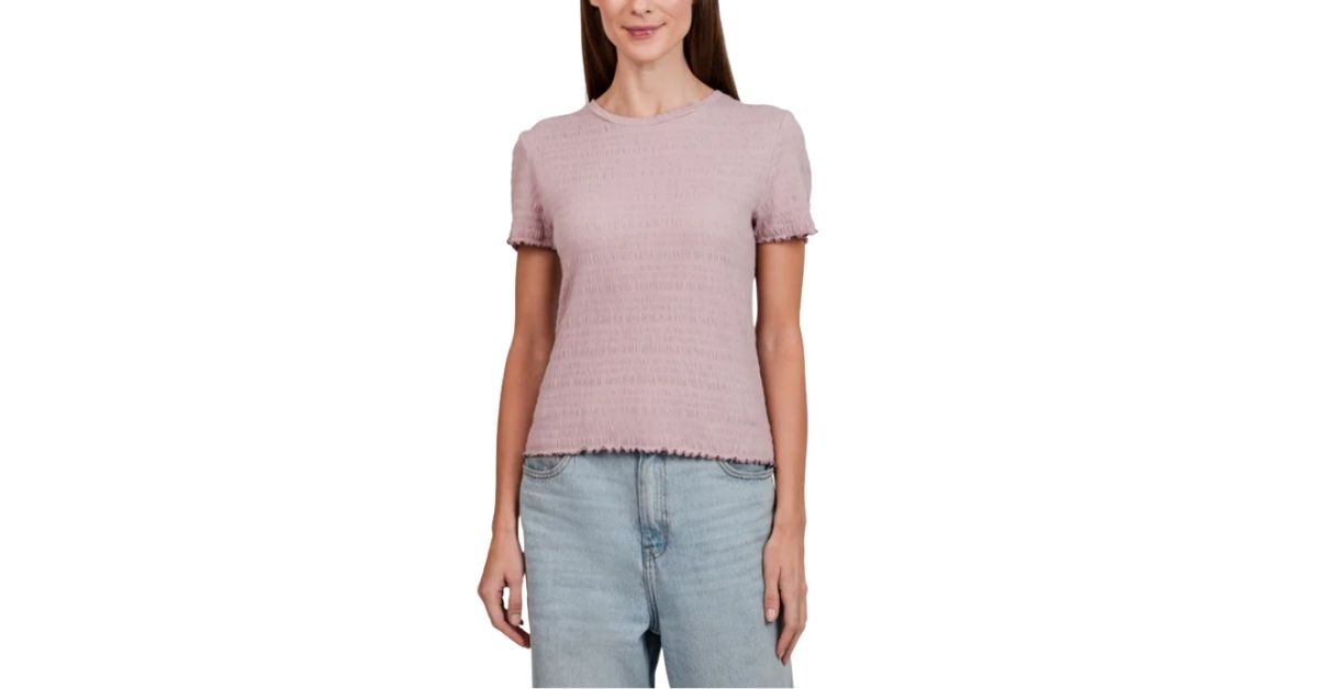 women's textured tee