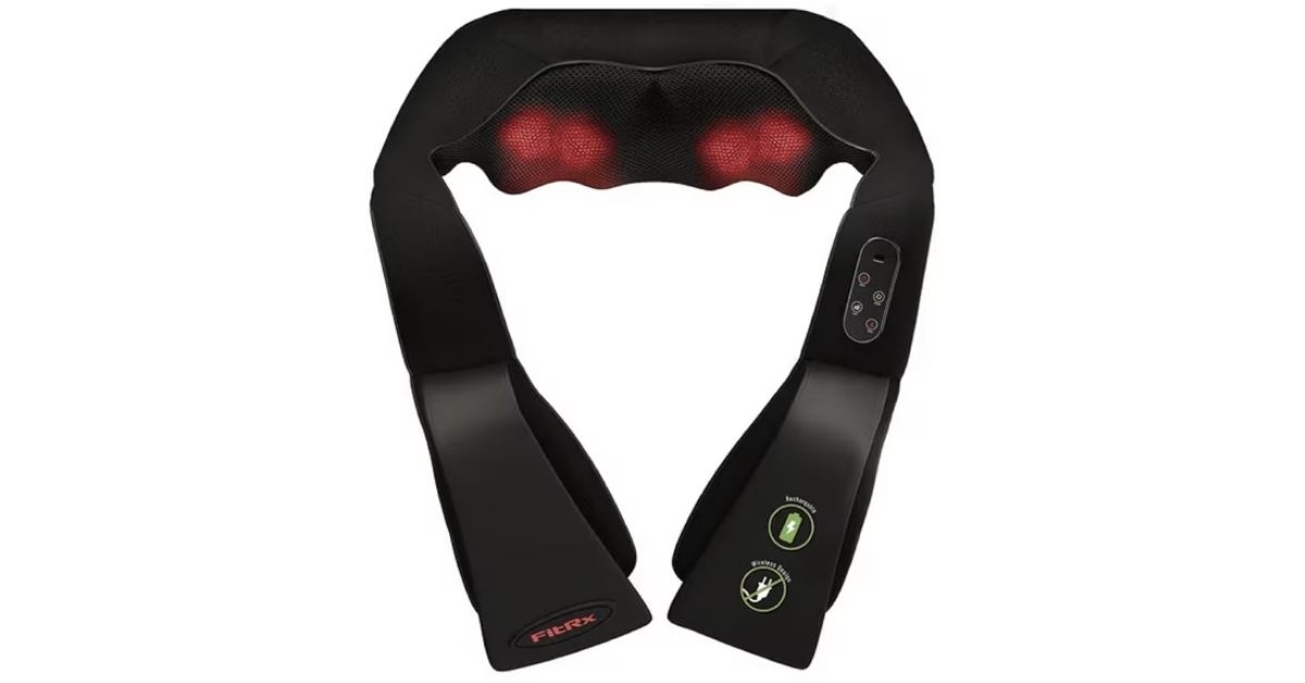 fitrx cordless shiatsu shoulder massager