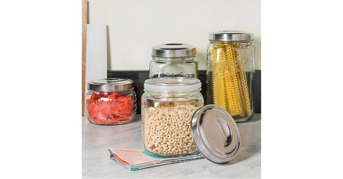 mason craft more glass canister set