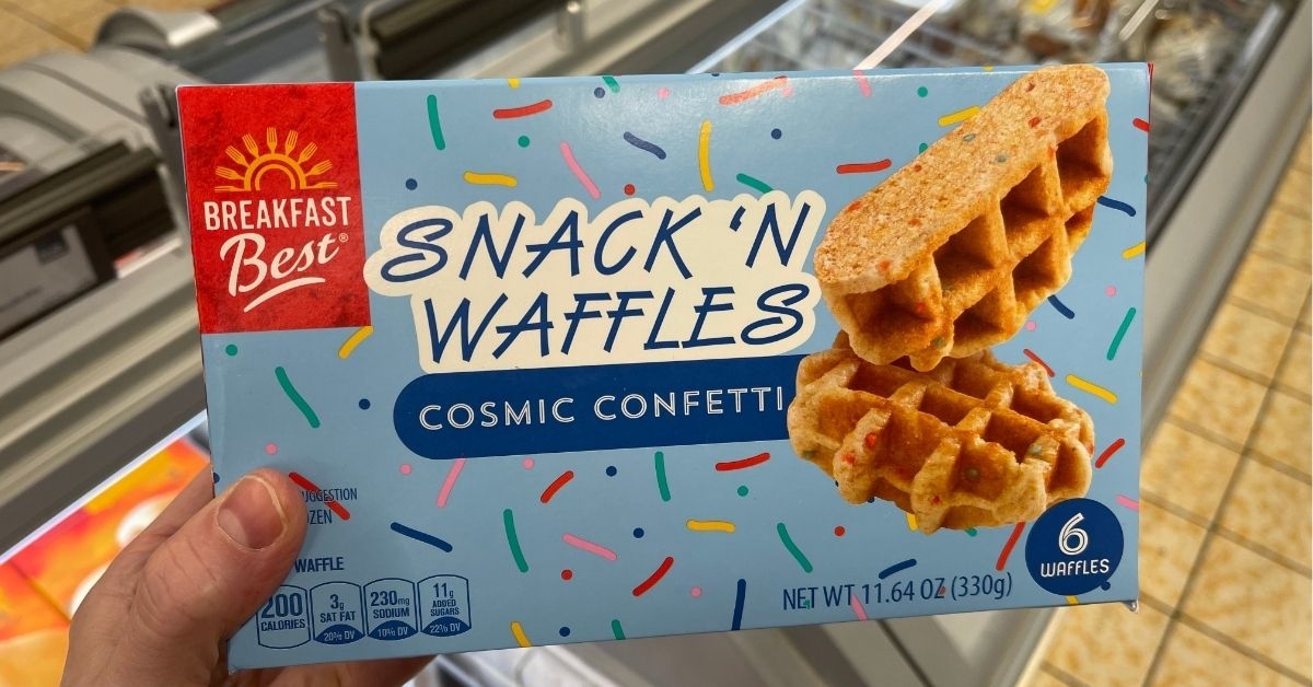 confetti snack n waffles