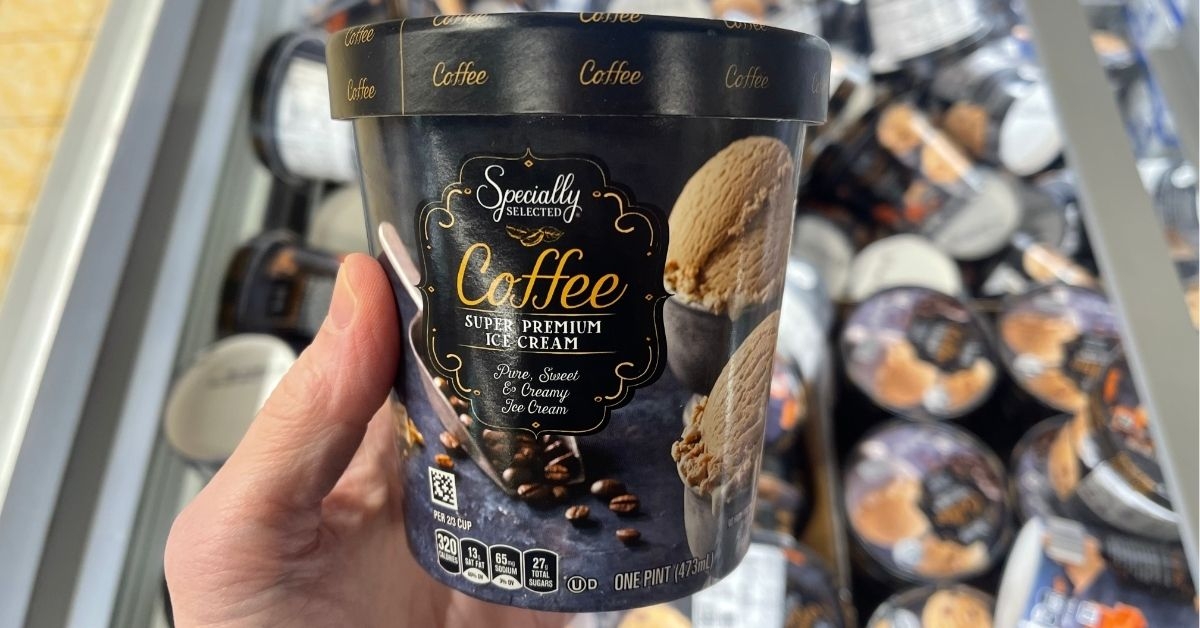 specially selected coffee ice cream