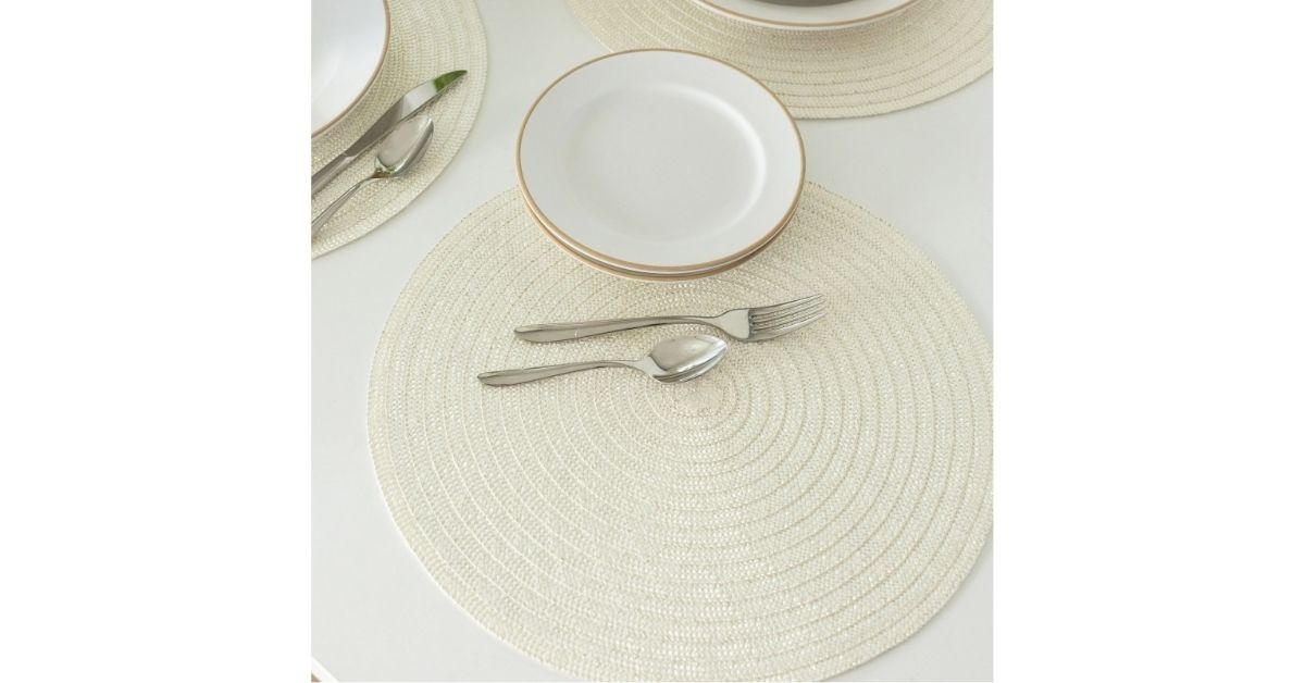 lava polyester round table placemat