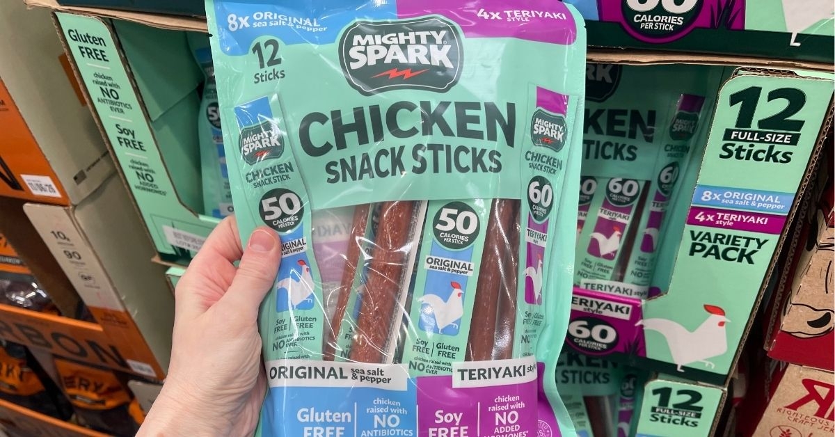 mighty spark chicken snack sticks