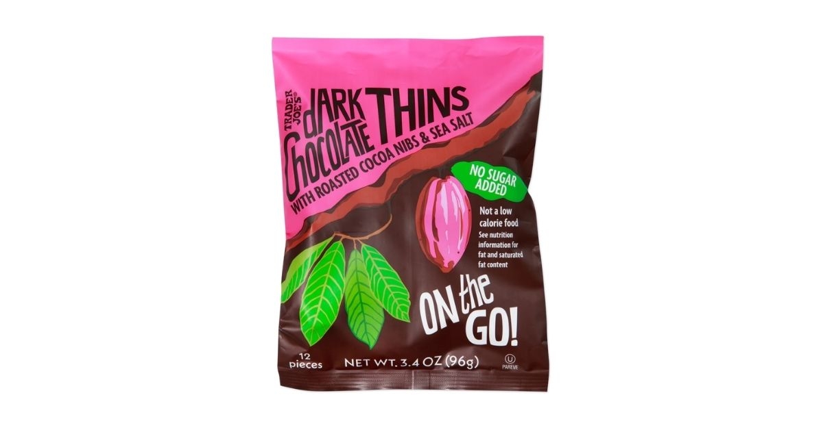 dark chocolate thins on the go