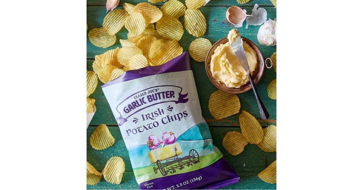 garlic butter irish potato chips