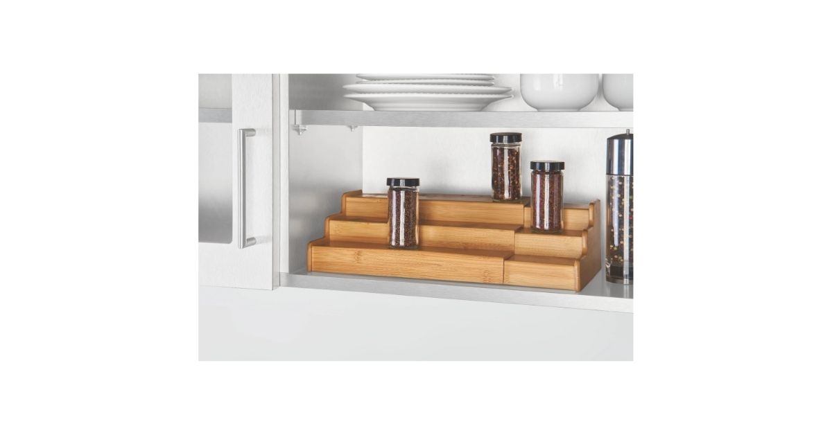bamboo expandable spice rack