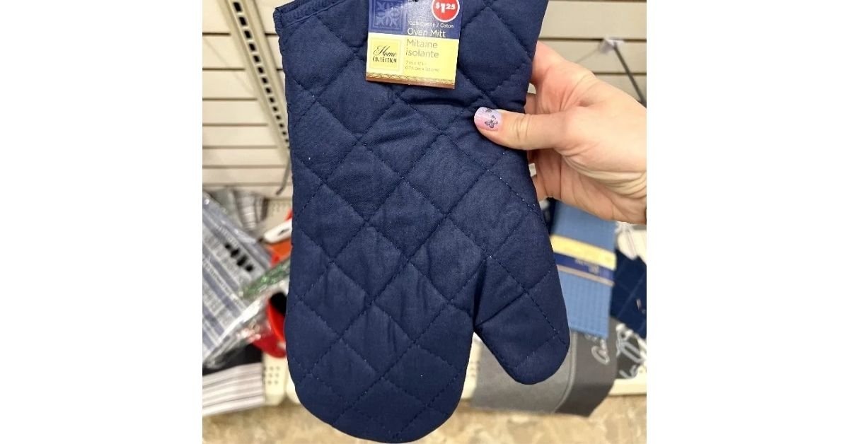 Home Collection 100% Cotton Oven Mitt