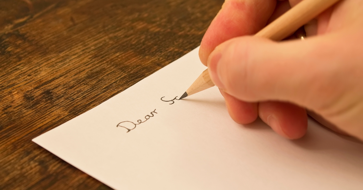 writing a letter 