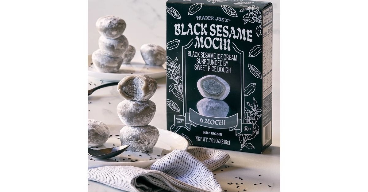 black sesame mochi
