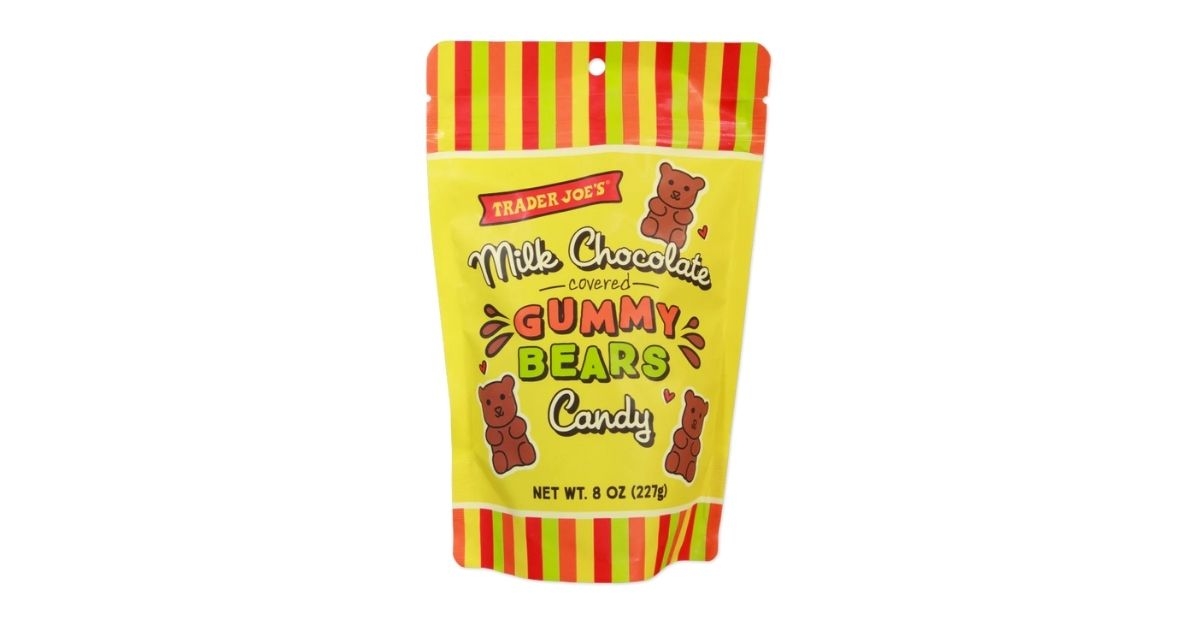 milk chocolate covered gummy bears