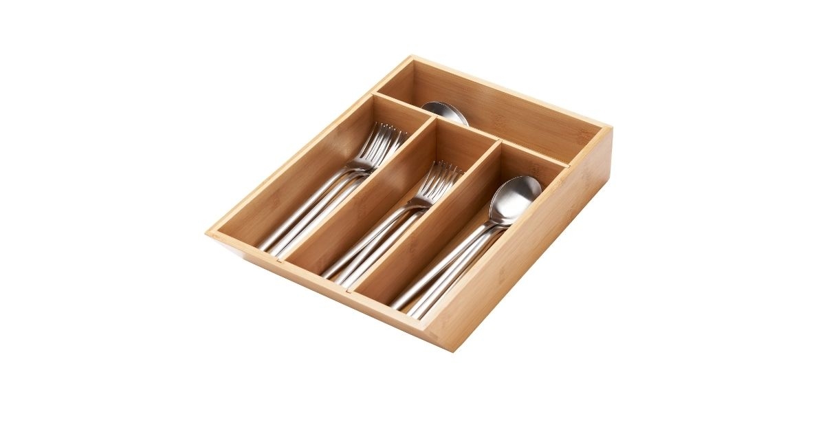 trinity bamboo drawer organizer