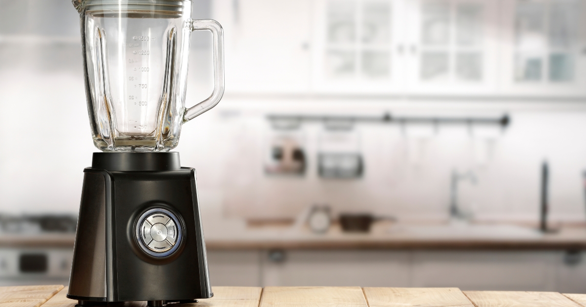 a black blender on the table