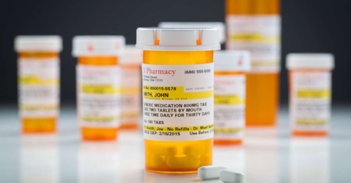 medicine bottles and pills 