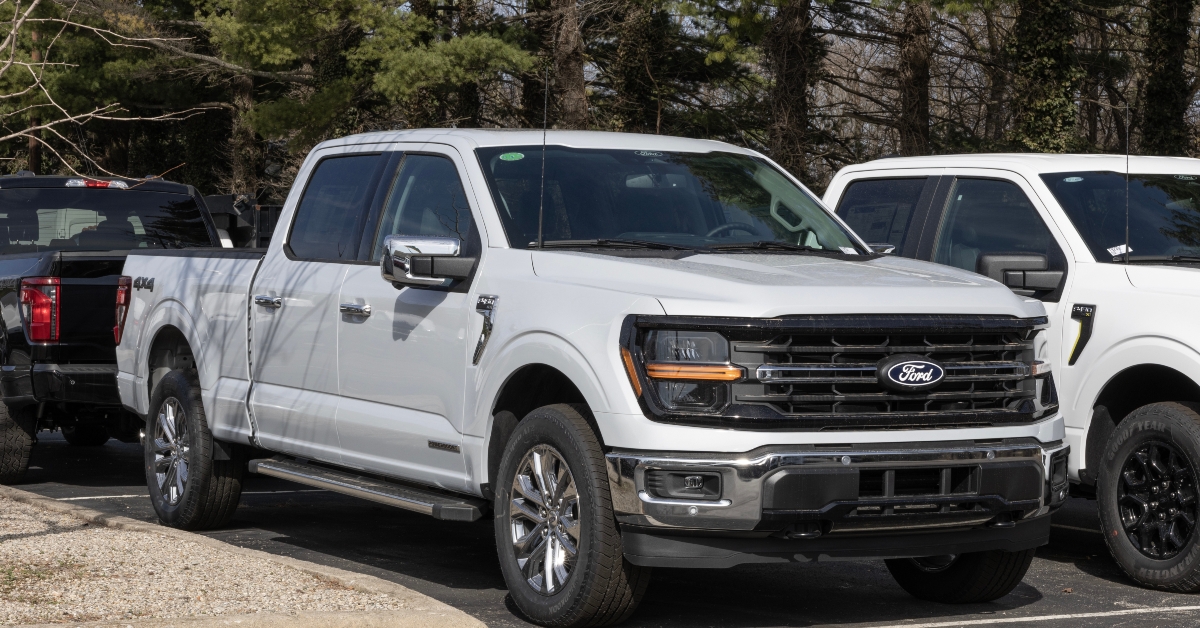 supercrew pickup at a dealership
