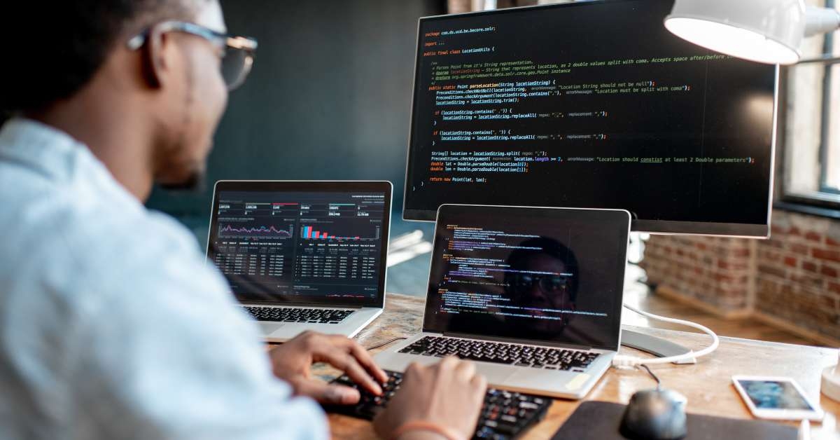 image focused on the screen