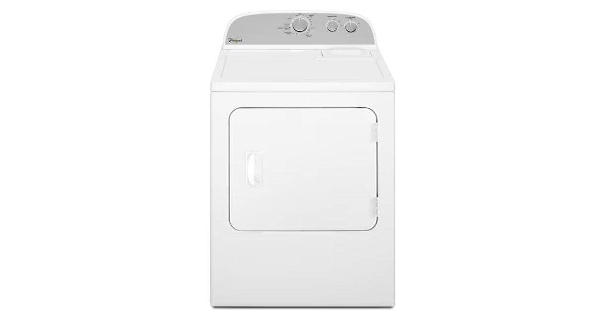 a white whirlpool washer