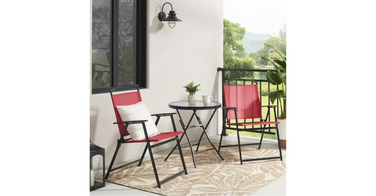 three piece outdoor bistro set