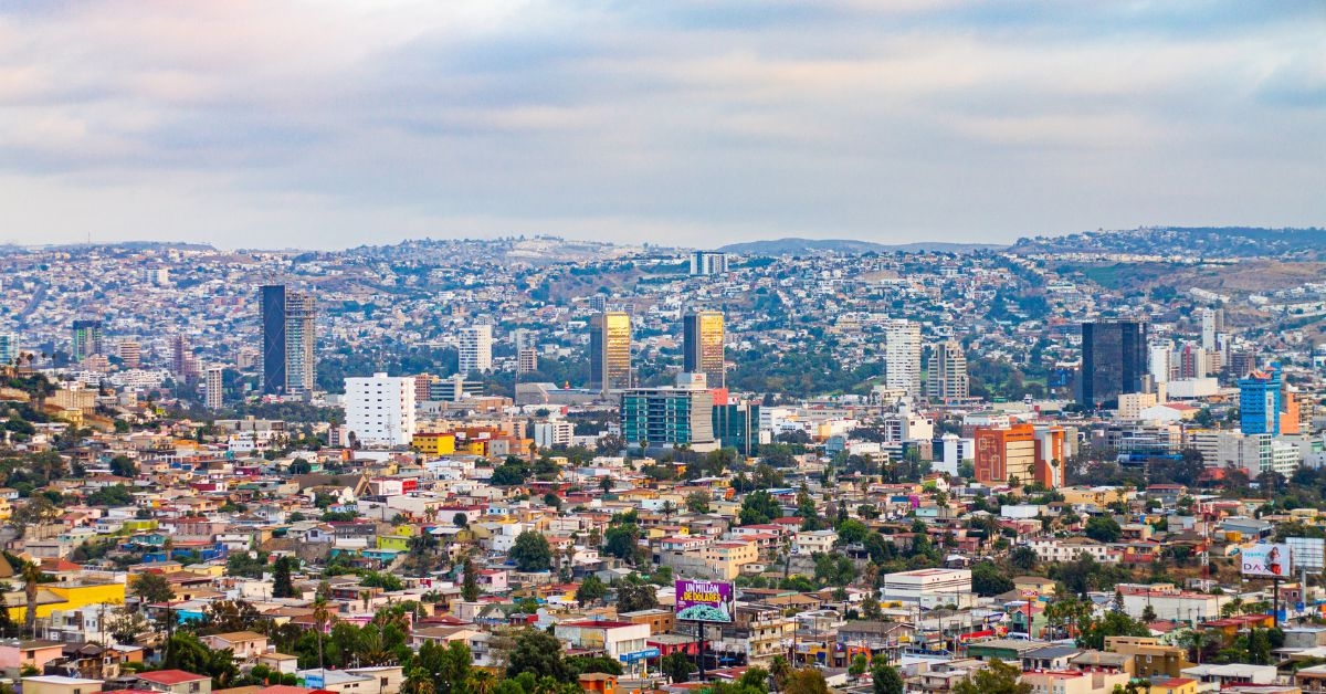 panoramic view of tijuana mexico