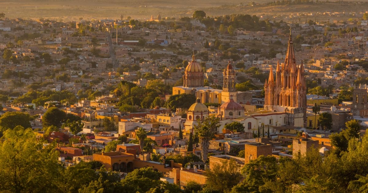aerial view of san miguel de allende