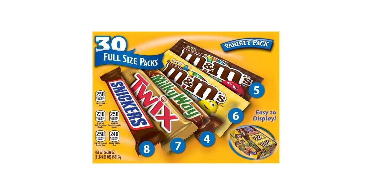 Candy bar variety pack