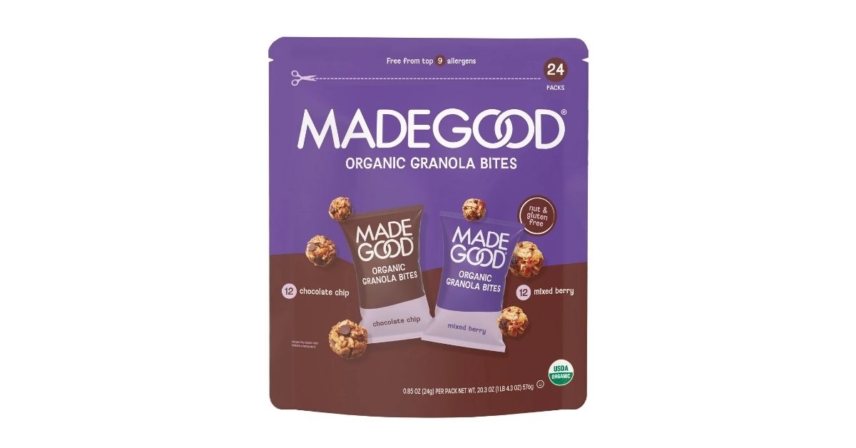 MadeGood granola mini bites