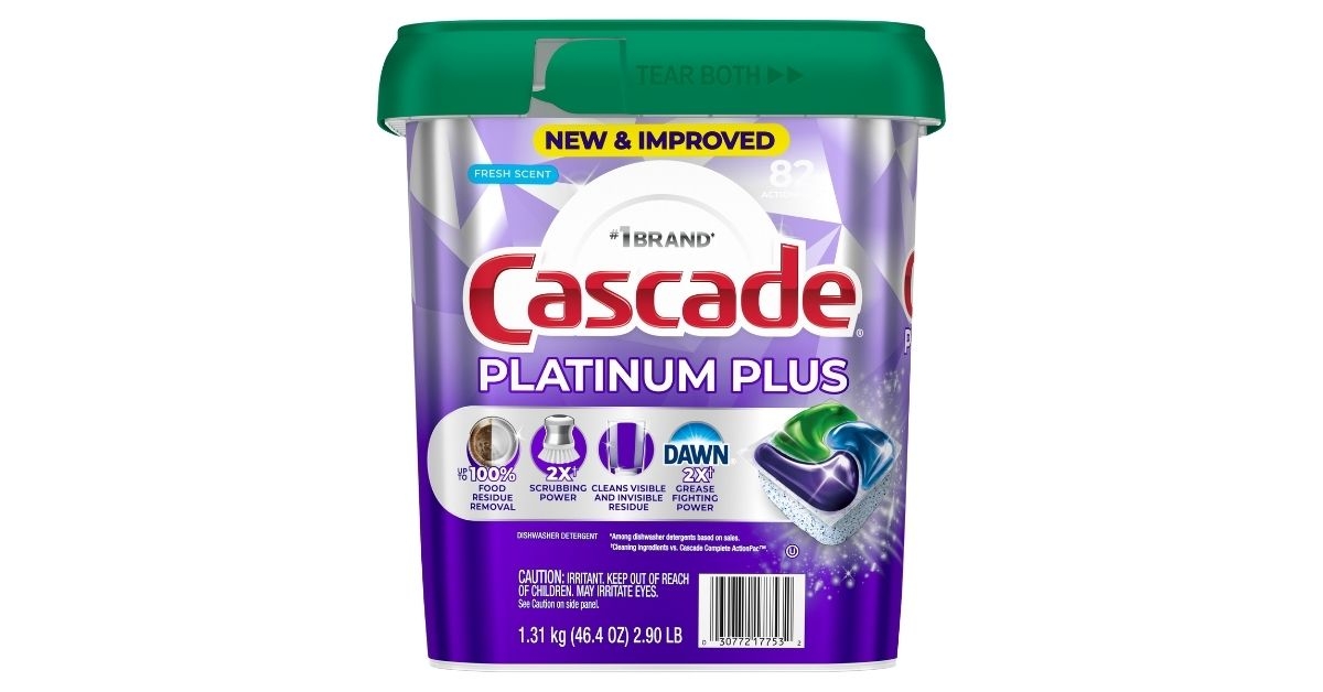 Cascade dishwasher pacs