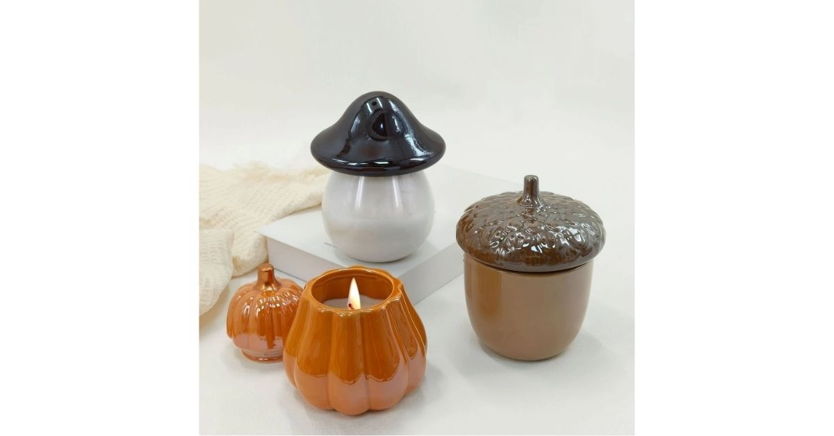 decorative ceramic harvest candles