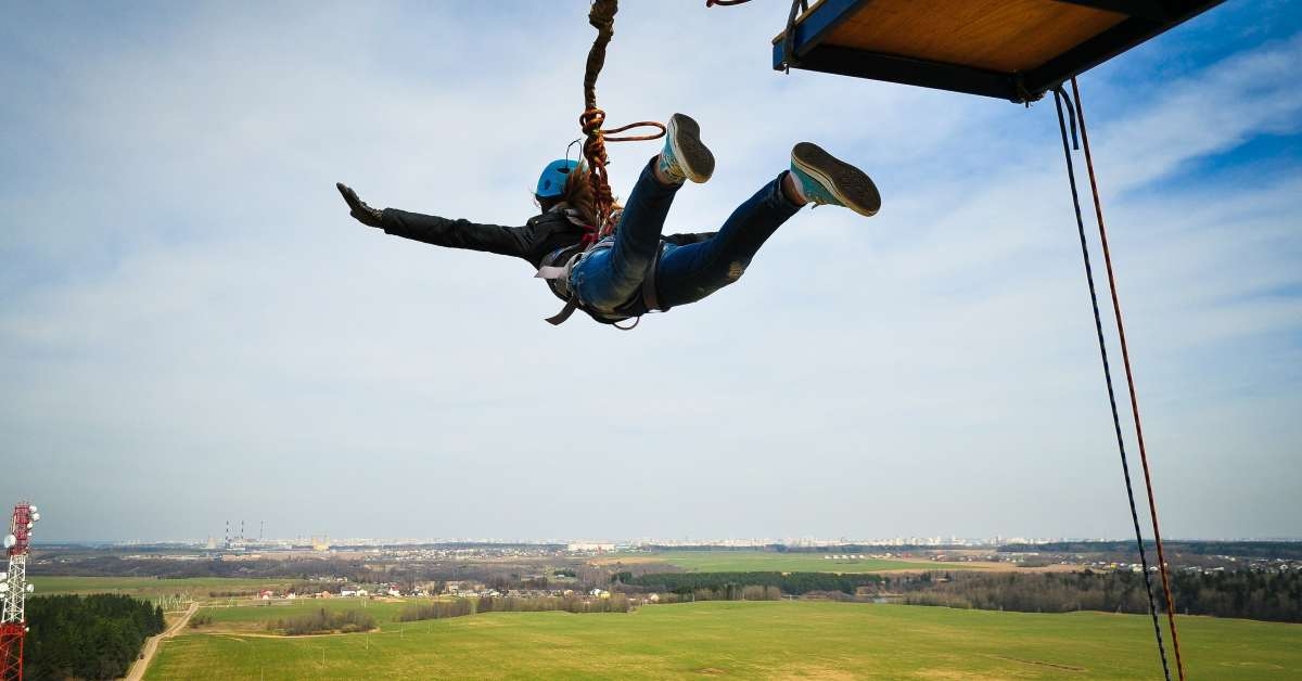 ropejumping people extrim