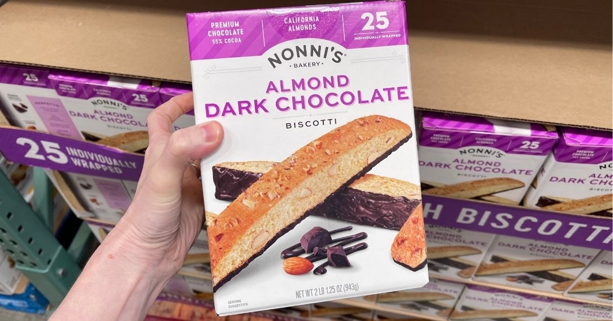 almond dark chocolate biscotti