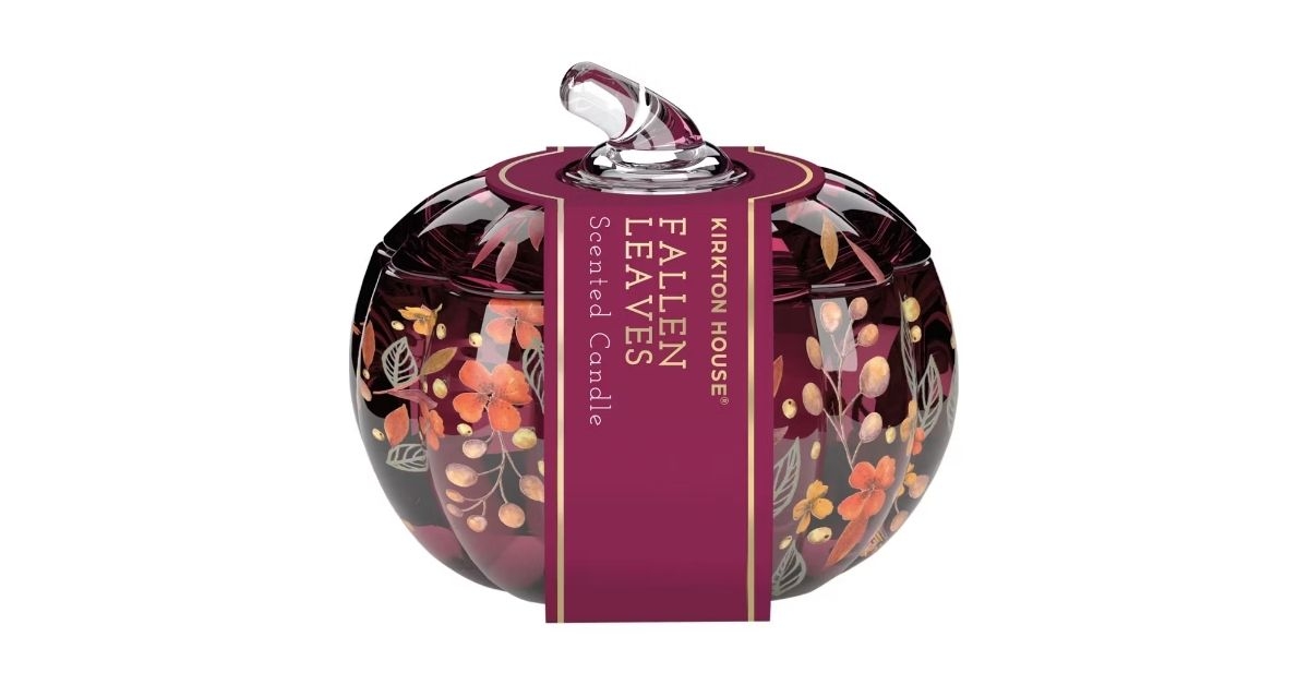 decorative pumpkin candle