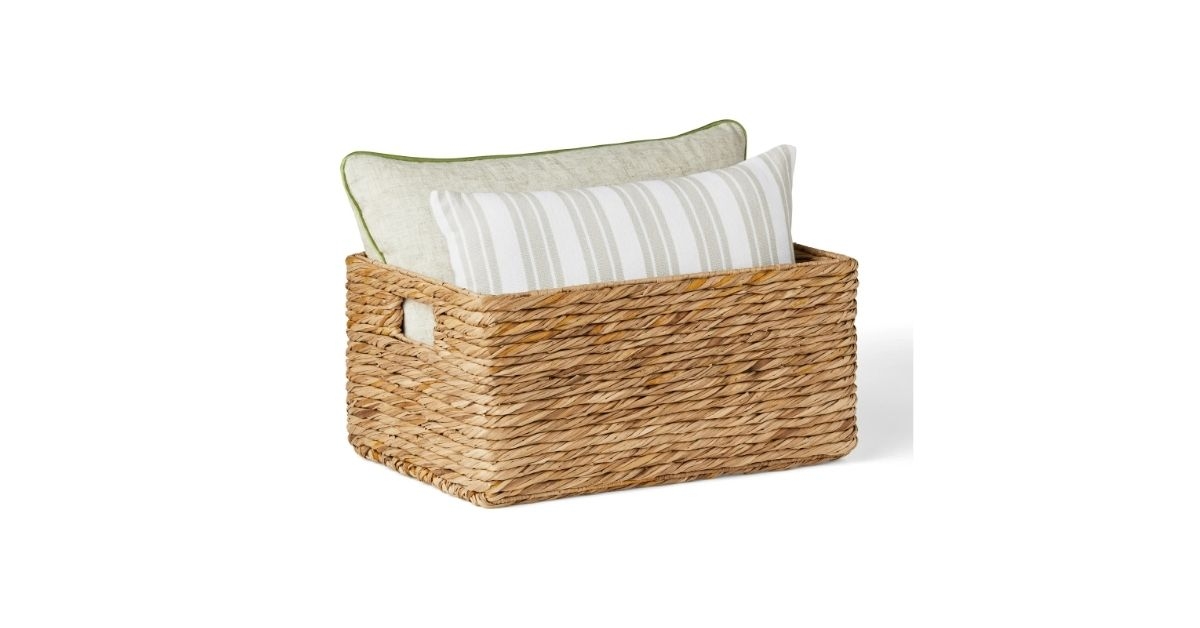 natural woven storage basket