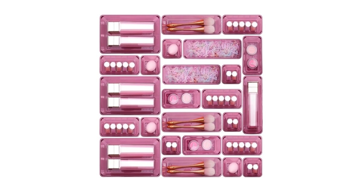 clear plastic drawer organizers