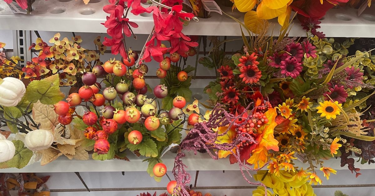 faux fall flowers