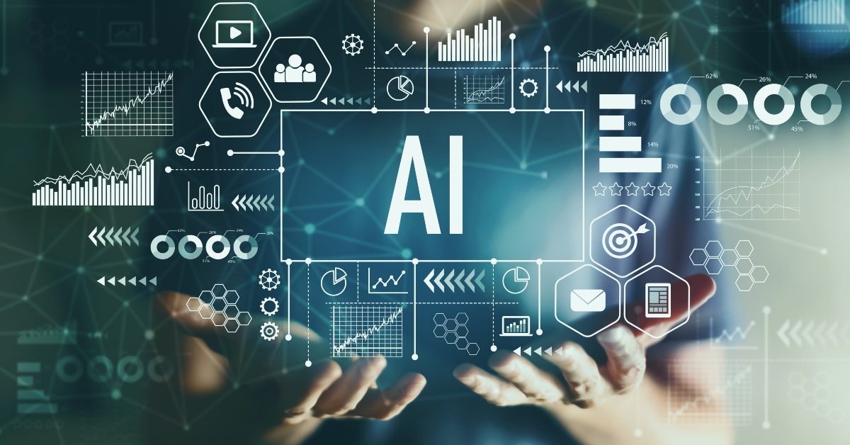 ai dashboard with young man