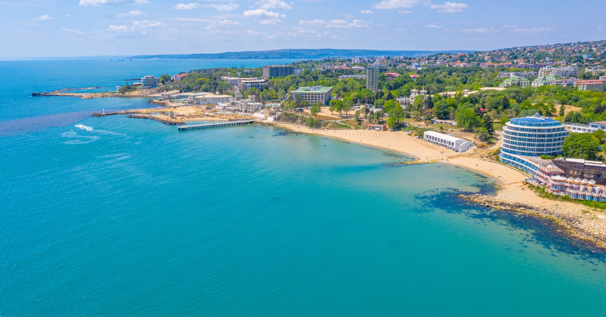 Beach at Saint Konstantine and Elena near Varna