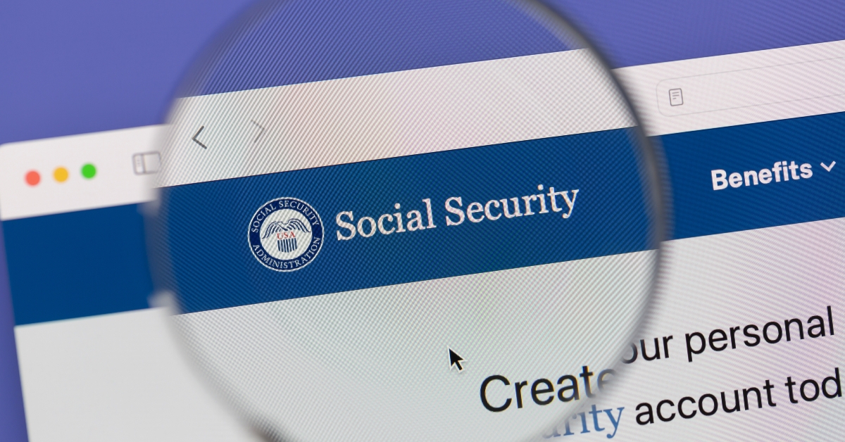 Social Security Administration webpage