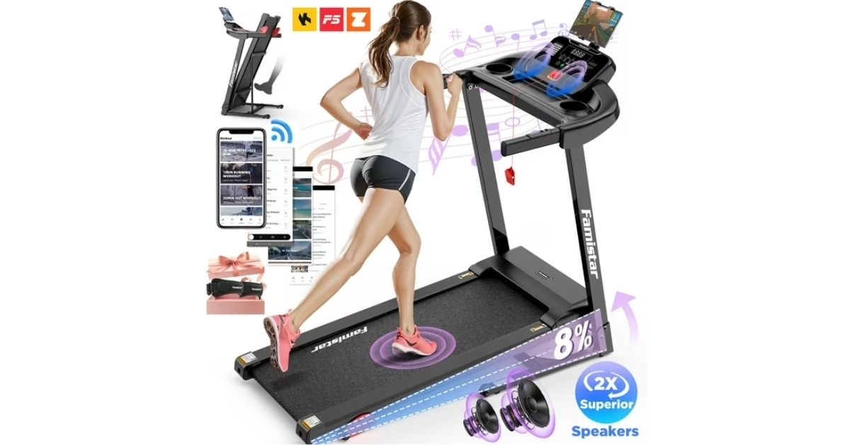 portable folding electric exercise treadmill