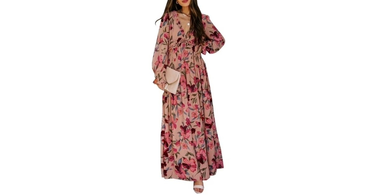 womens dresses boho floral print