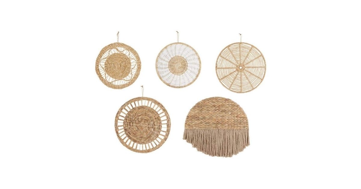 woven assorted hanging baskets