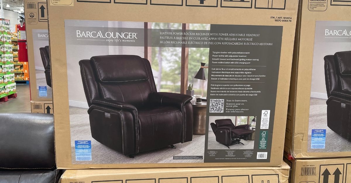 barcalounger bryson leather power recliner